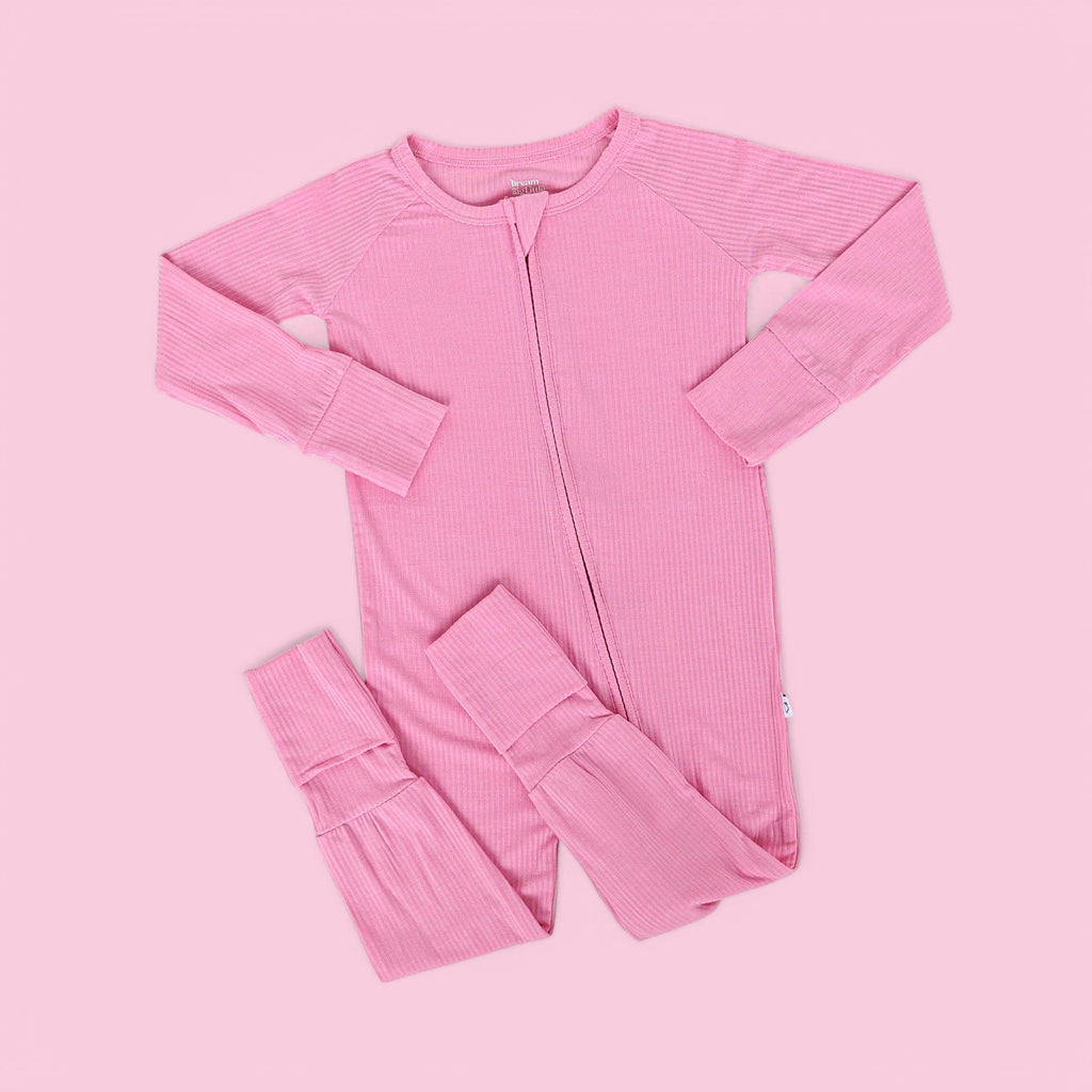 BELLA PINK RIB DREAM ROMPER