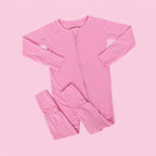 BELLA PINK RIB DREAM ROMPER