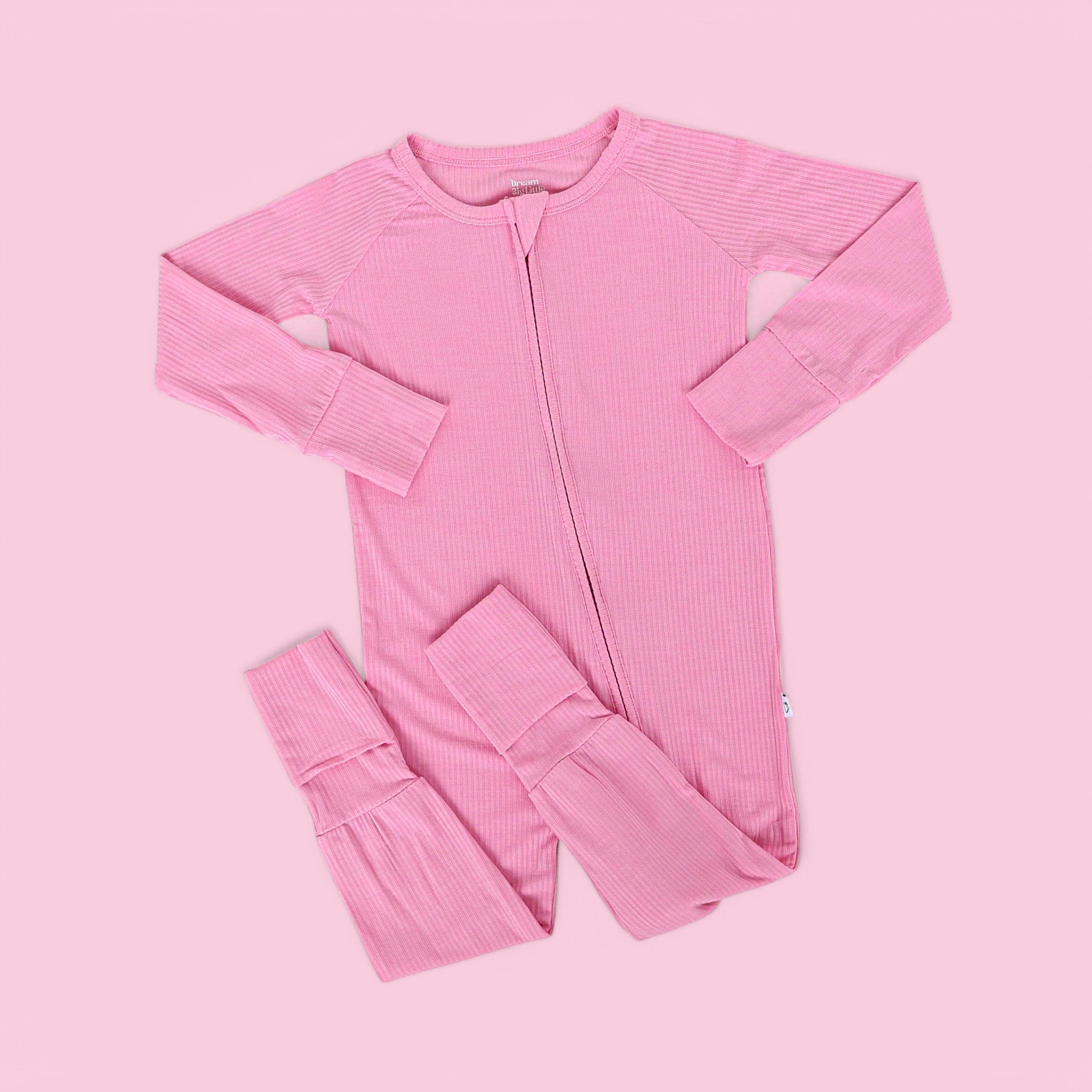 BELLA PINK RIB DREAM ROMPER