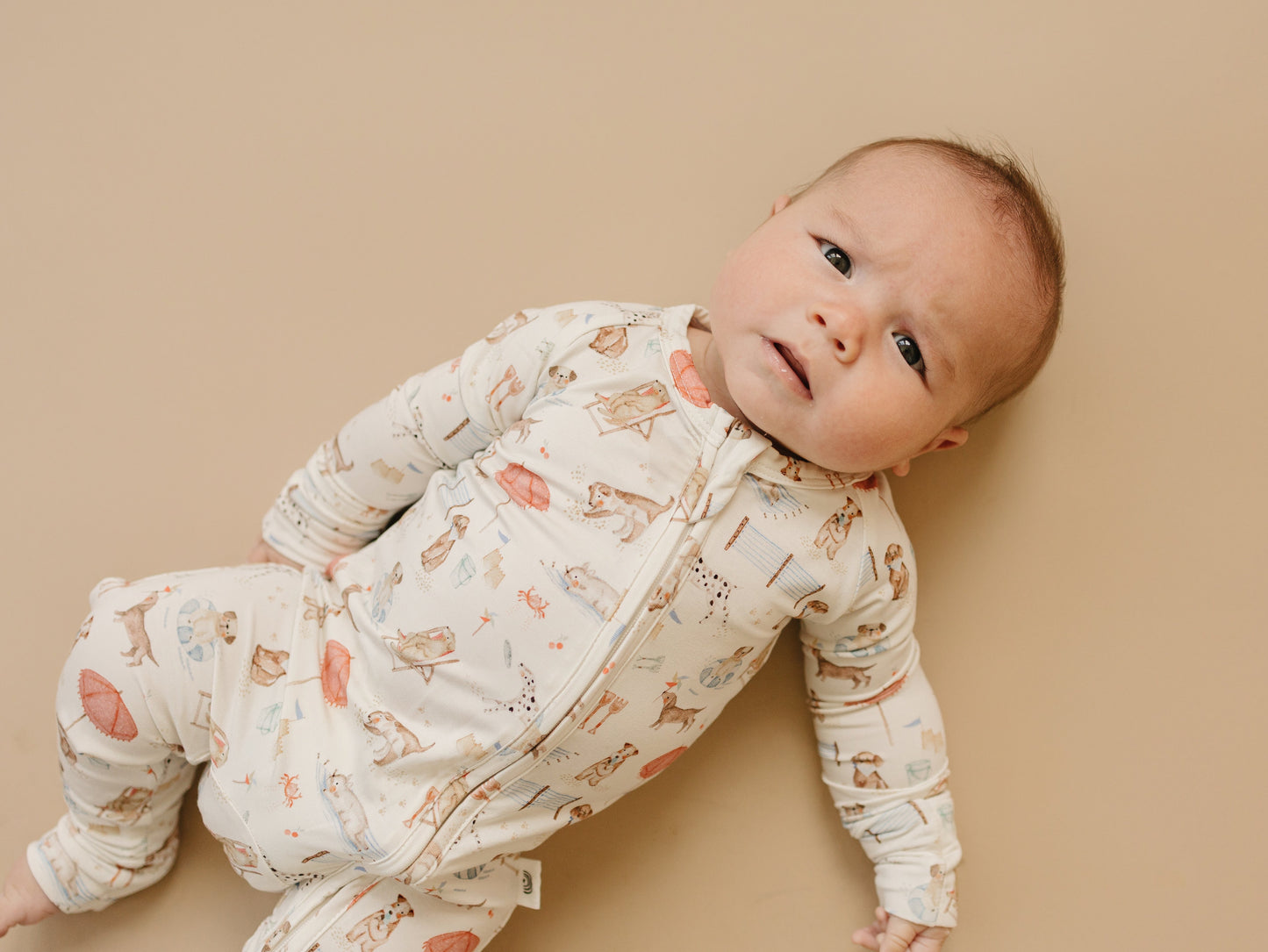 Beach Pawty Bamboo Zippy Romper Pajamas