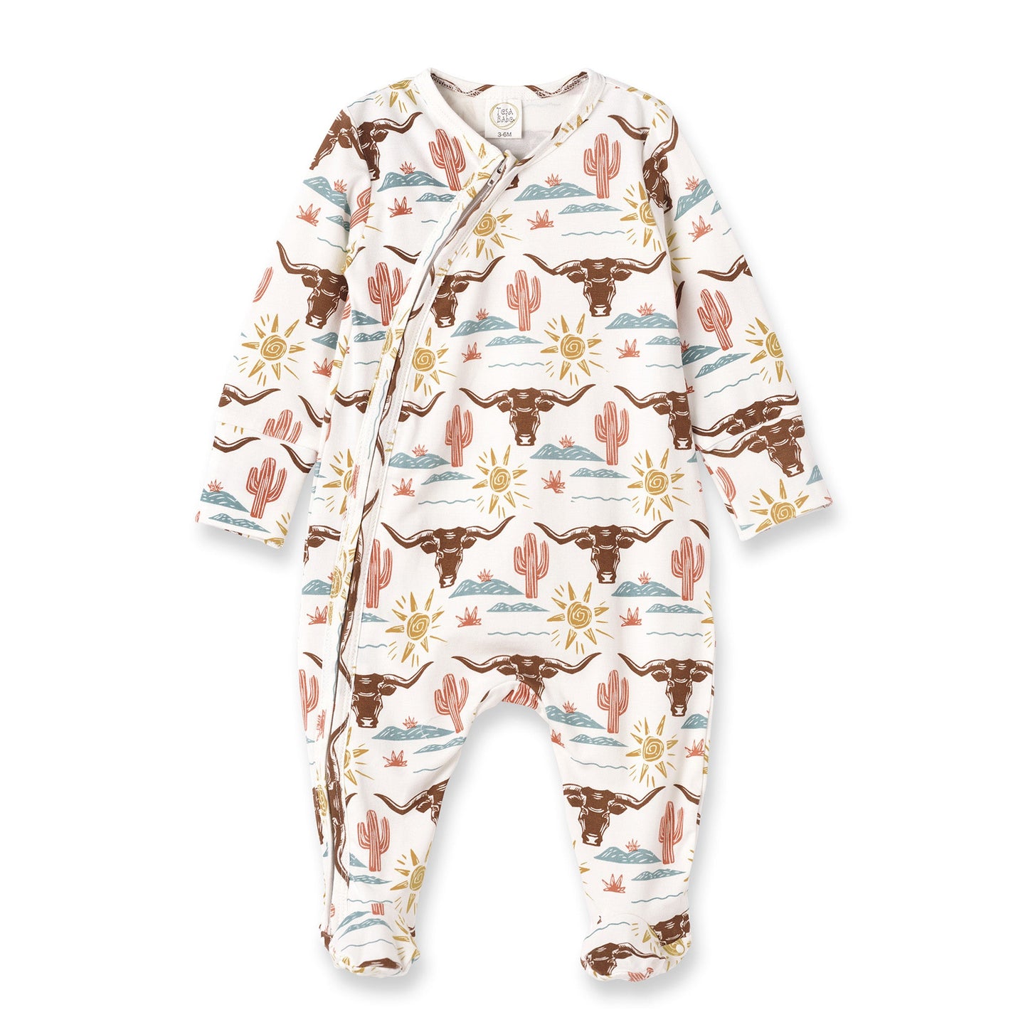 Happy Trails Bamboo Zipper Romper