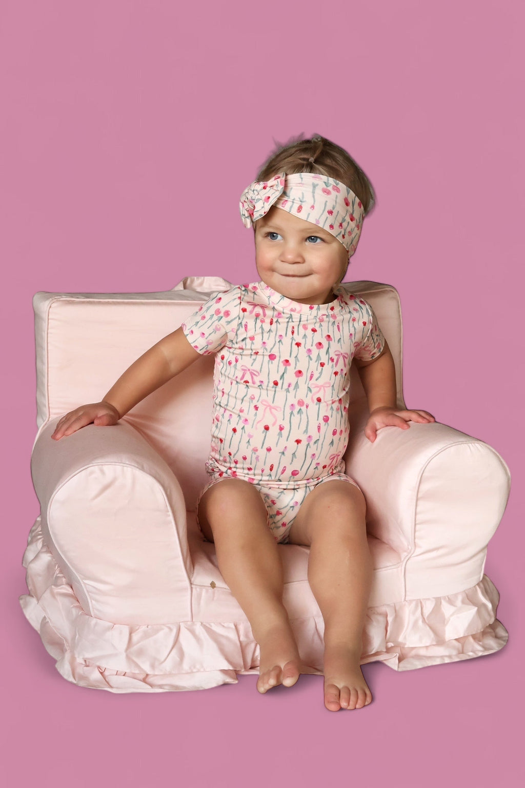 BLOOMS & BOWS FLORAL DREAM SHORT SET