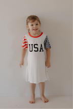 Bamboo T-Shirt Dress | Stars & Stripes