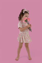 BLOOMS & BOWS DREAM FLORAL BODYSUIT DRESS