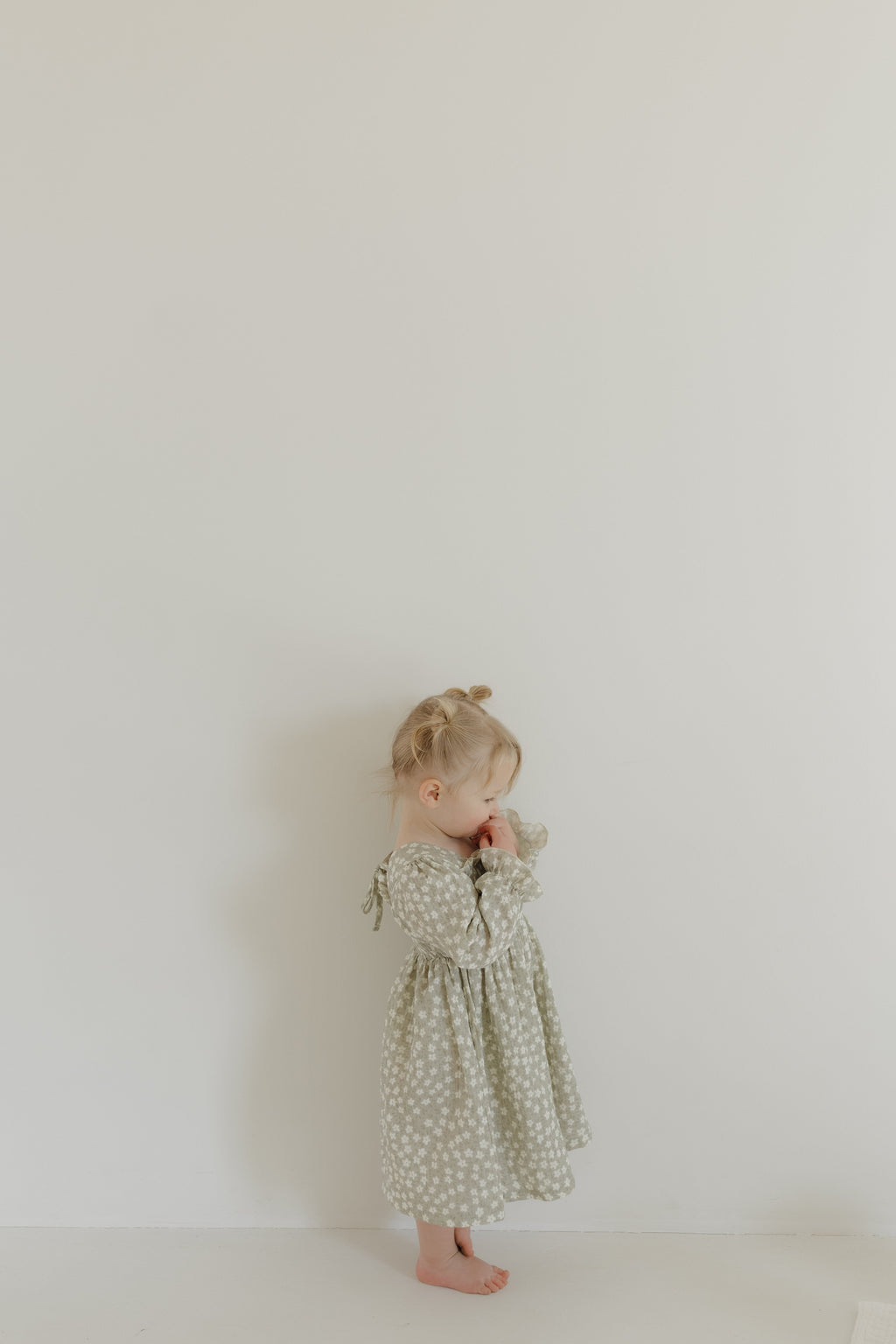Child Dress | French Gray Floral