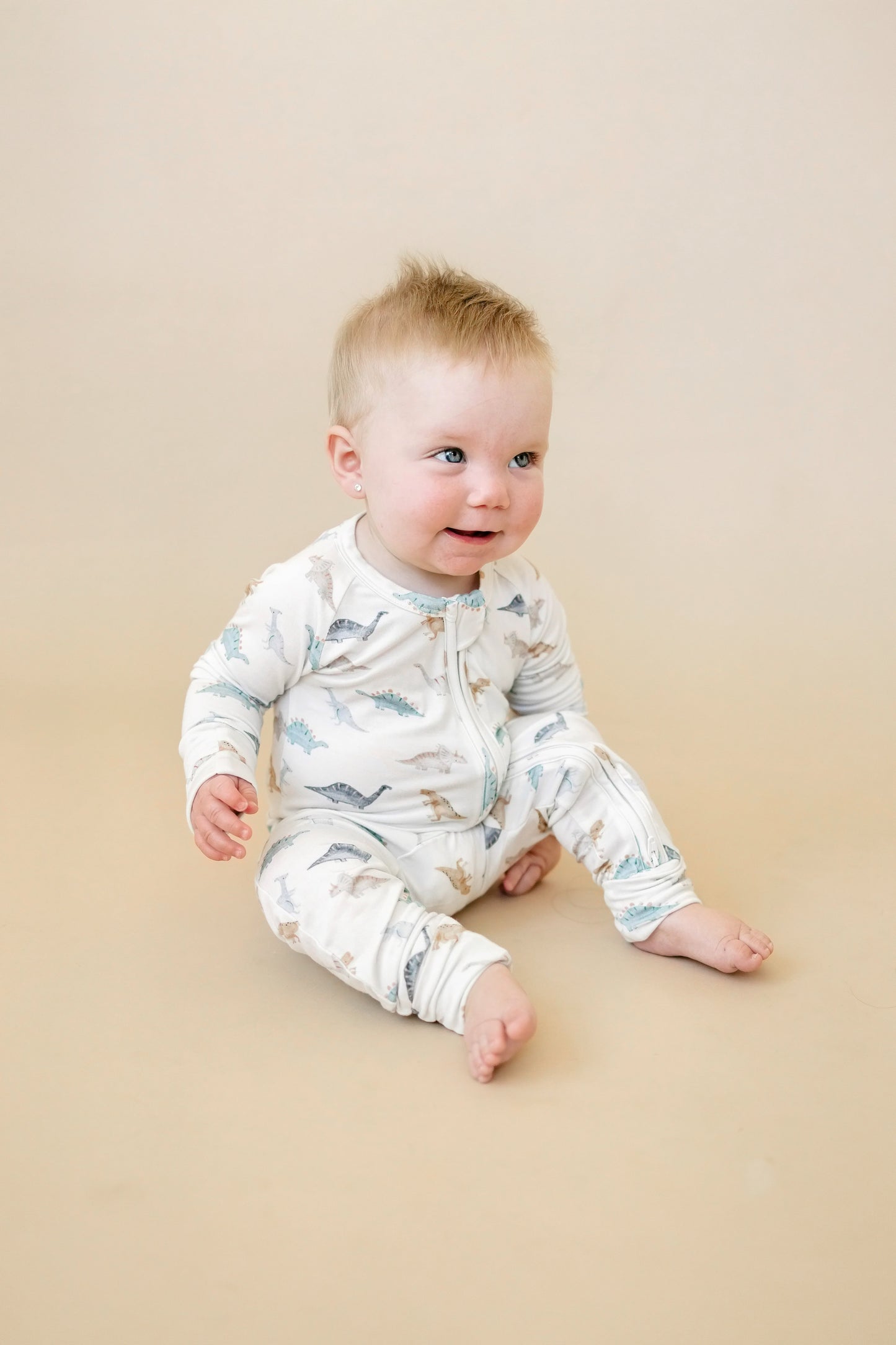 Snugglesaurus Bamboo Zippy Pajamas *9-12 months left