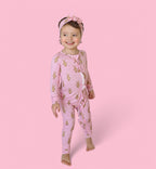 BLUSHIN' BUNNIES DREAM RUFFLE ZIPPER ROMPER
