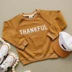 Thankful Organic Cotton Crewneck Sweatshirt Top
