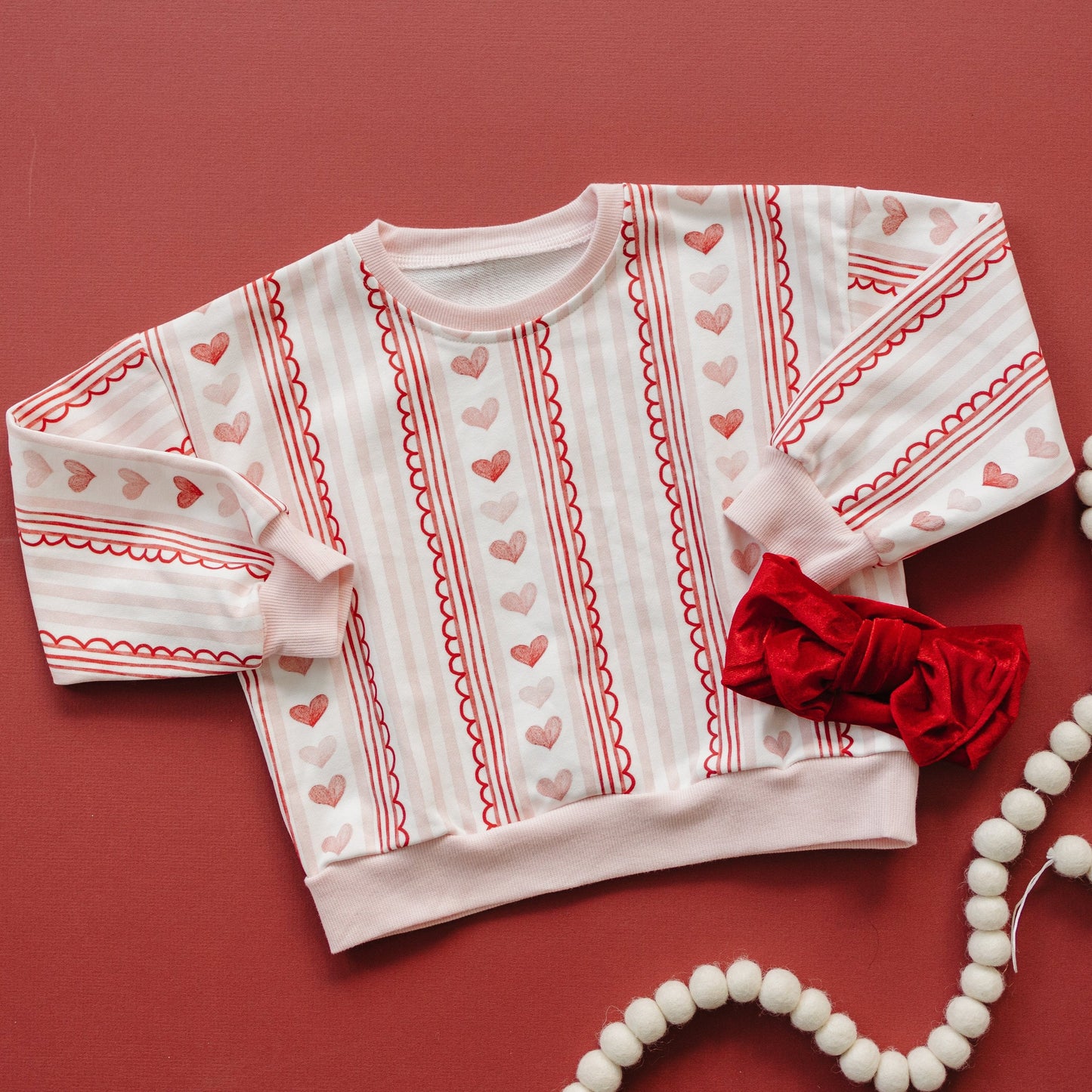 Laced with Love Crewneck Sweatshirt Top