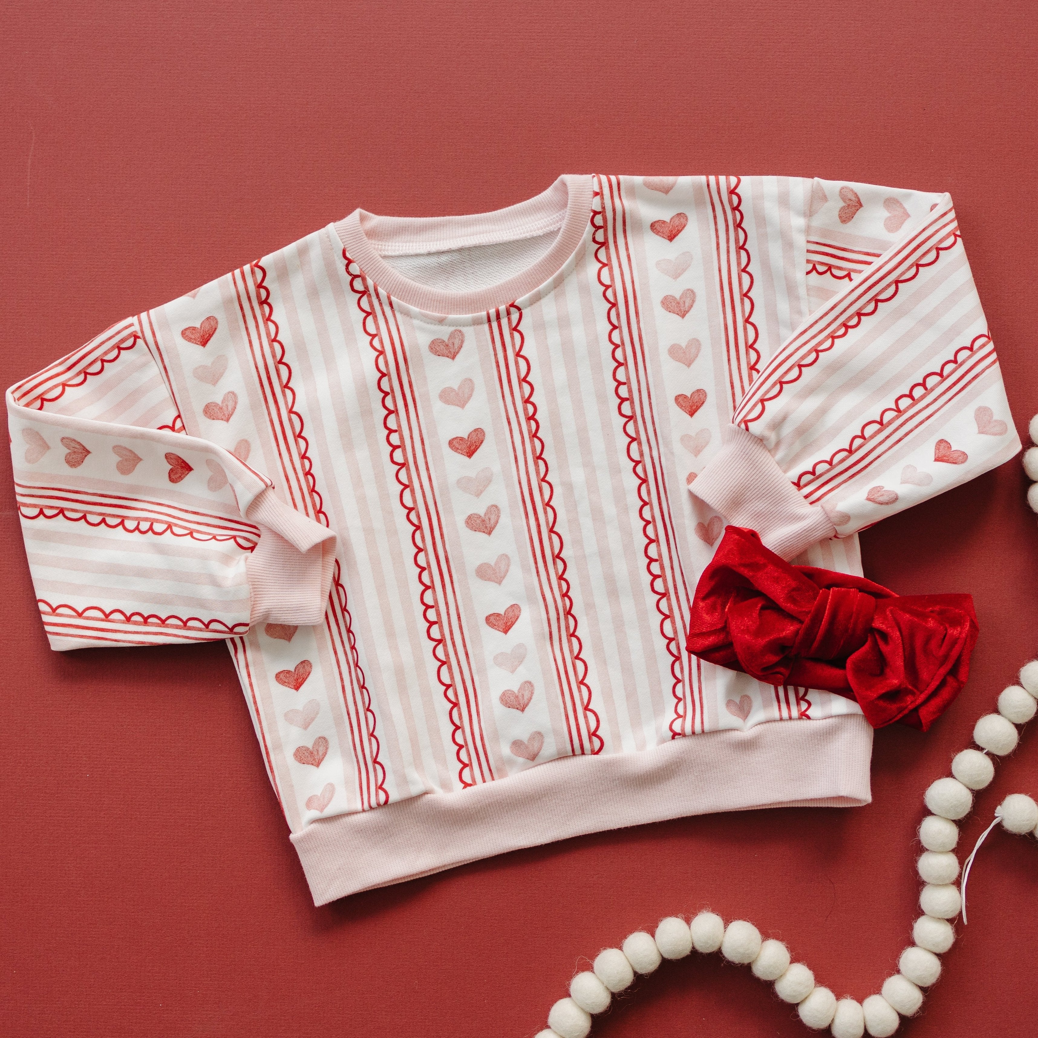 Laced with Love Crewneck Sweatshirt Top