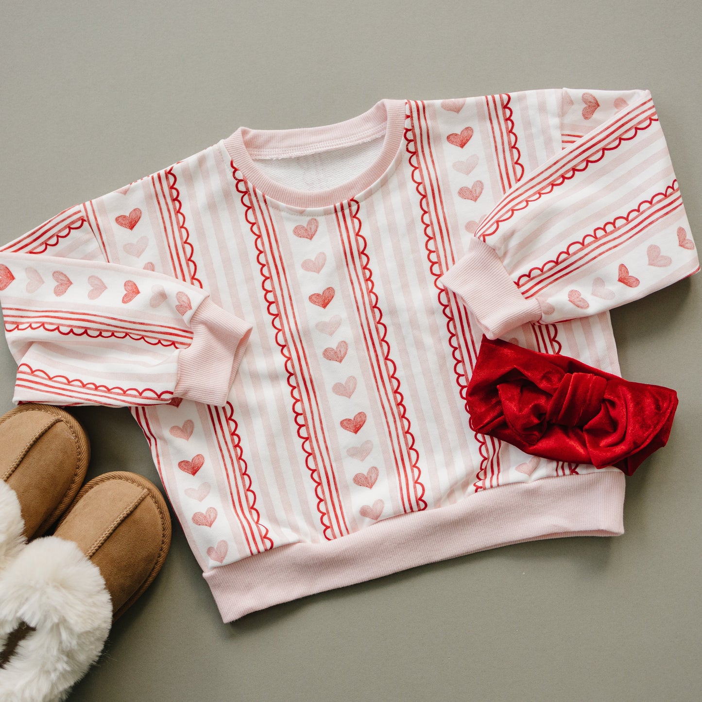 Laced with Love Crewneck Sweatshirt Top