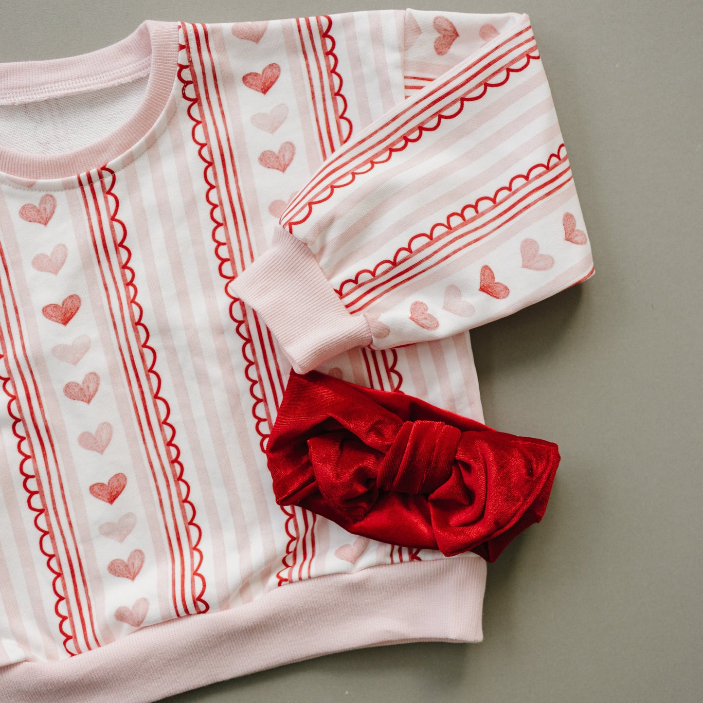 Laced with Love Crewneck Sweatshirt Top