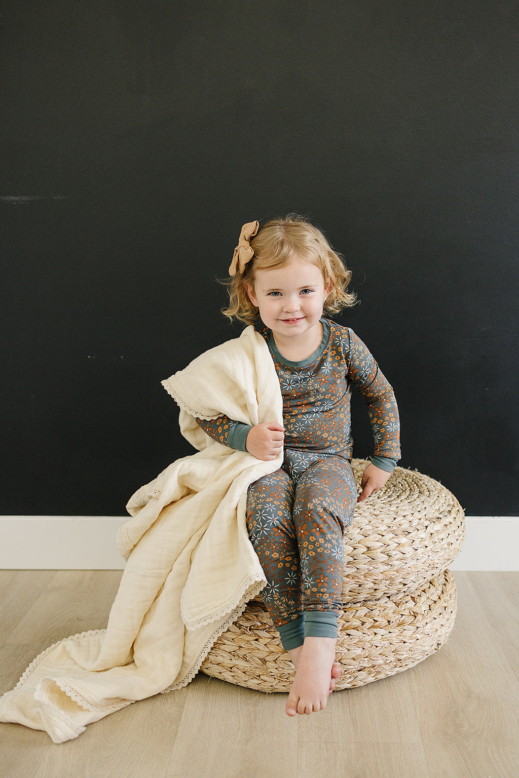 Cream Lace Muslin Quilt Blanket