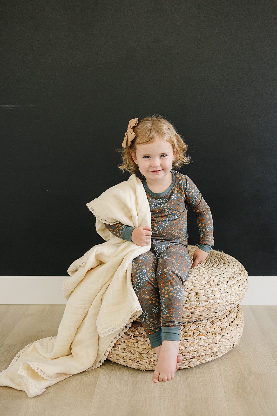 Cream Lace Muslin Quilt Blanket
