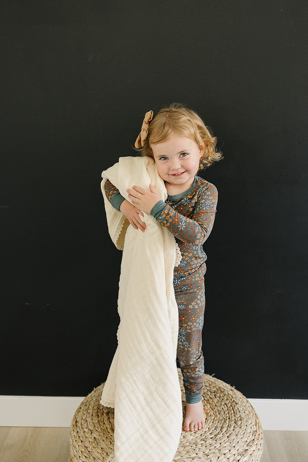 Cream Lace Muslin Quilt Blanket