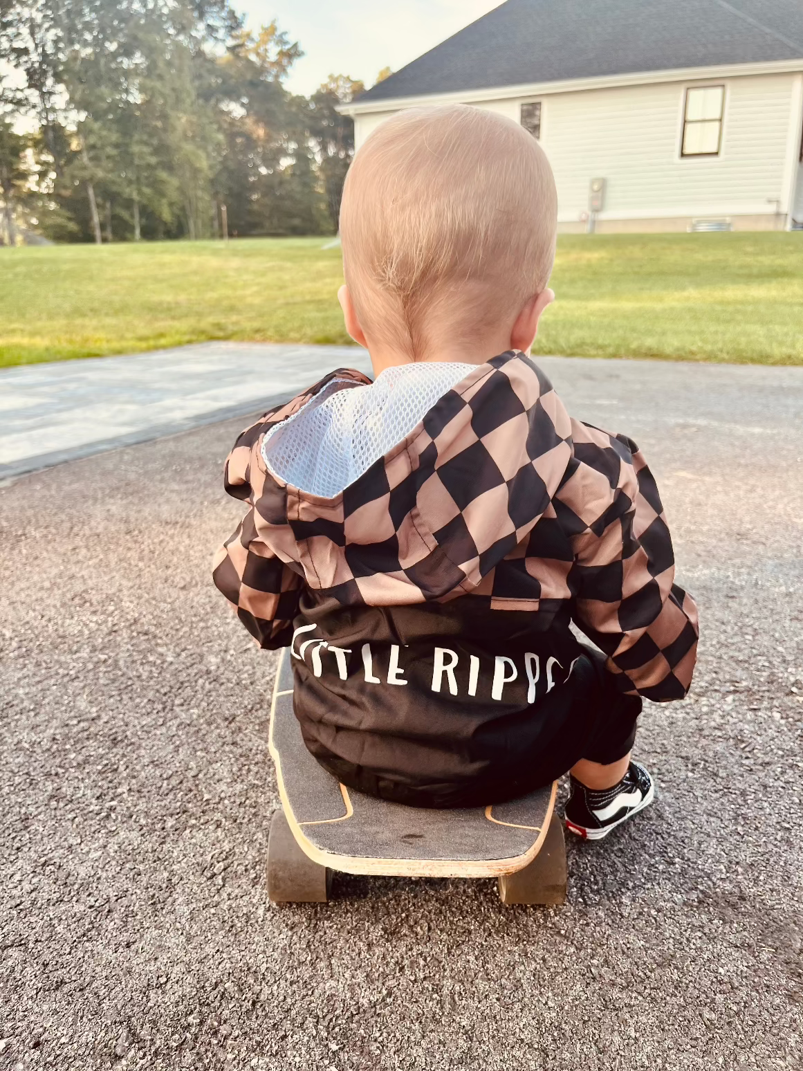 Checkered Fall Jacket | Little Ripper Windbreaker