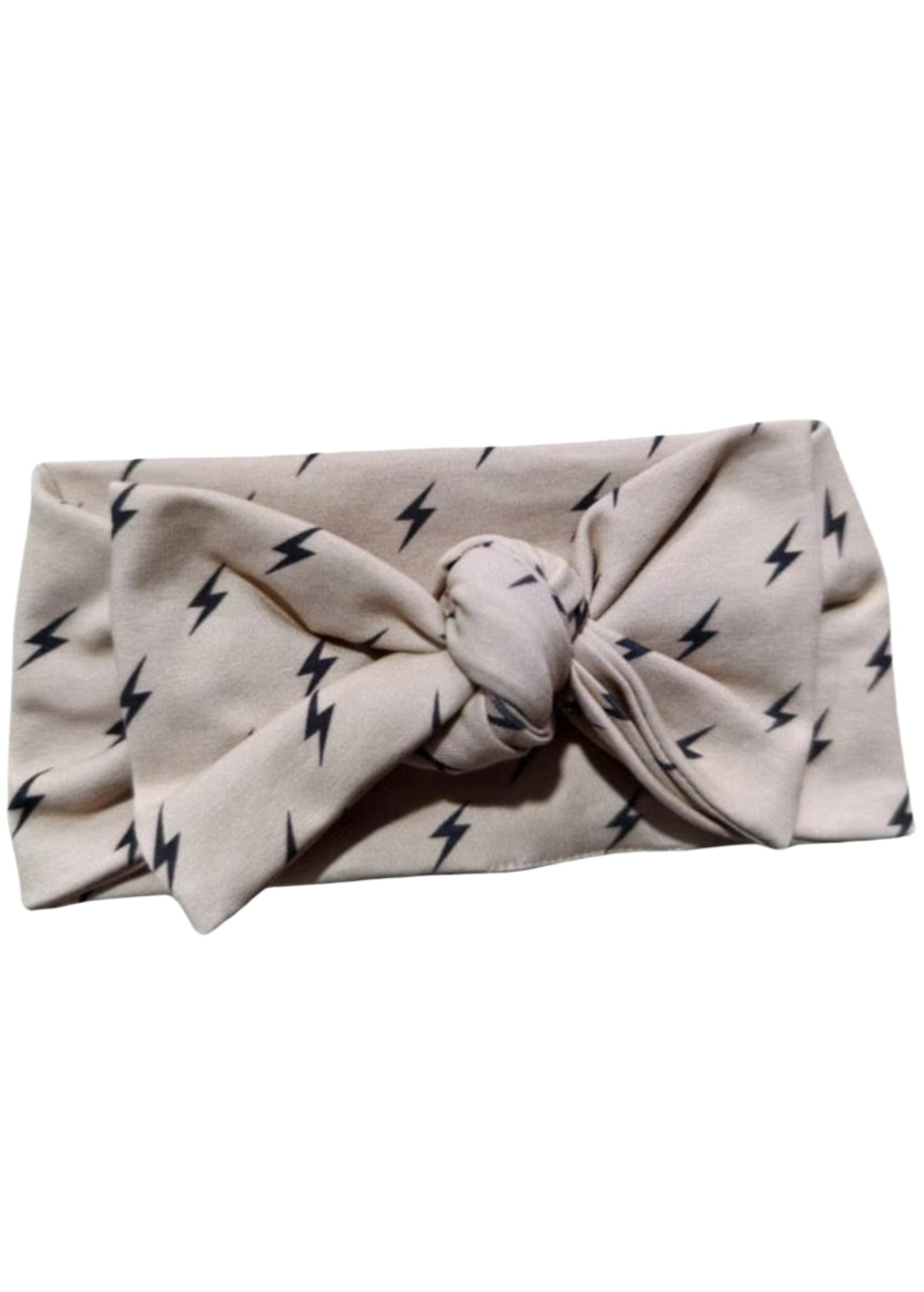 Knotted Bow Headband | Lightning Bolts