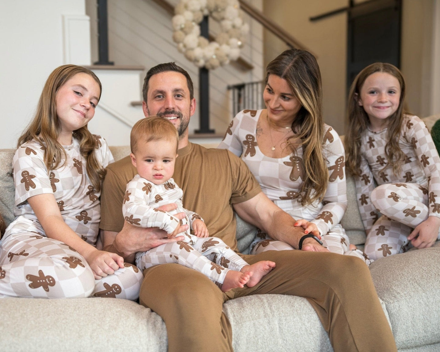 Bamboo Women’s Christmas Pajamas | Matching Holiday Family Set - Gingerbread
