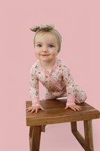 BUNNIES AND BOWS DREAM ZIPPER ROMPER