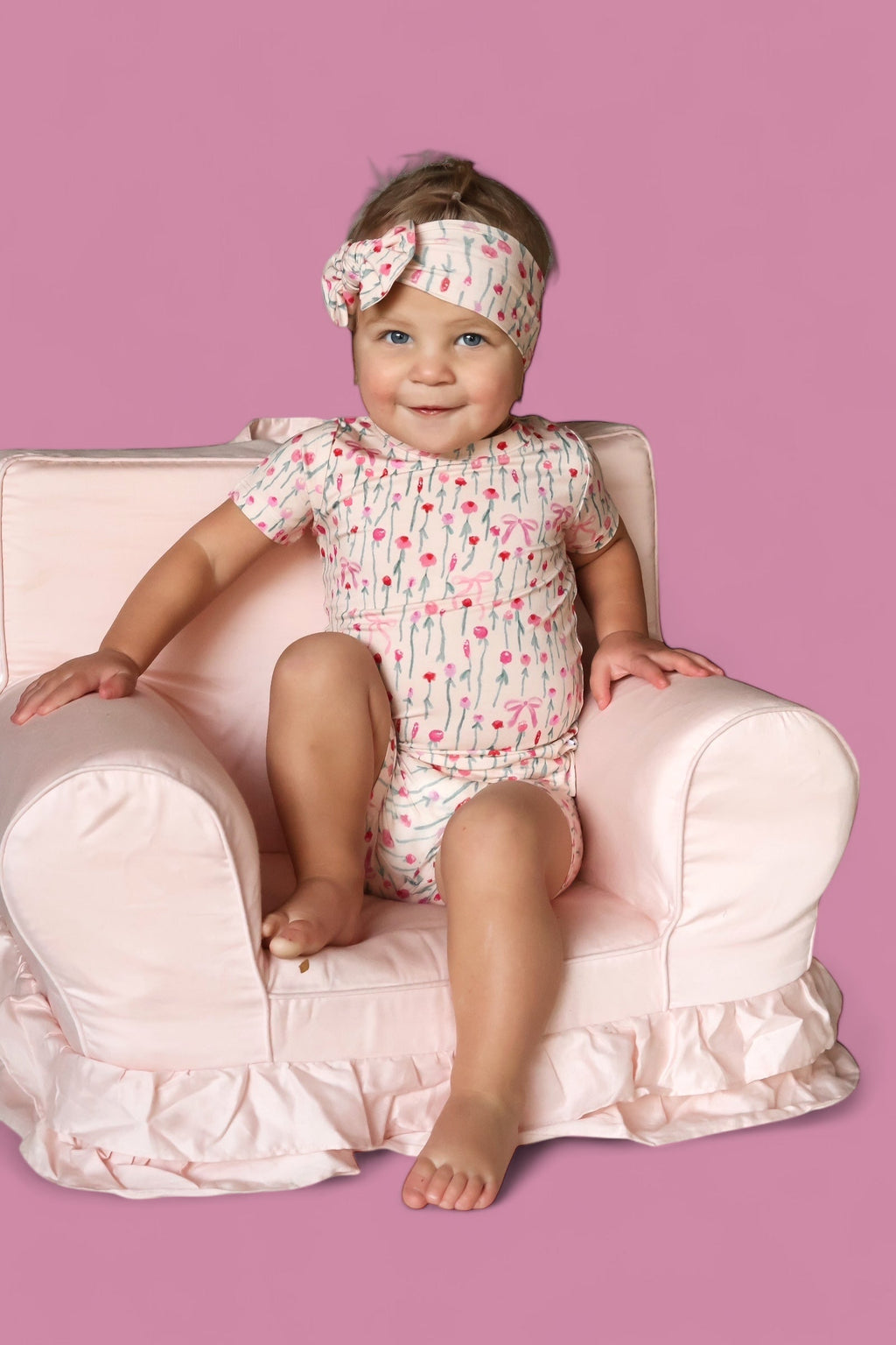 BLOOMS & BOWS FLORAL DREAM SHORT SET