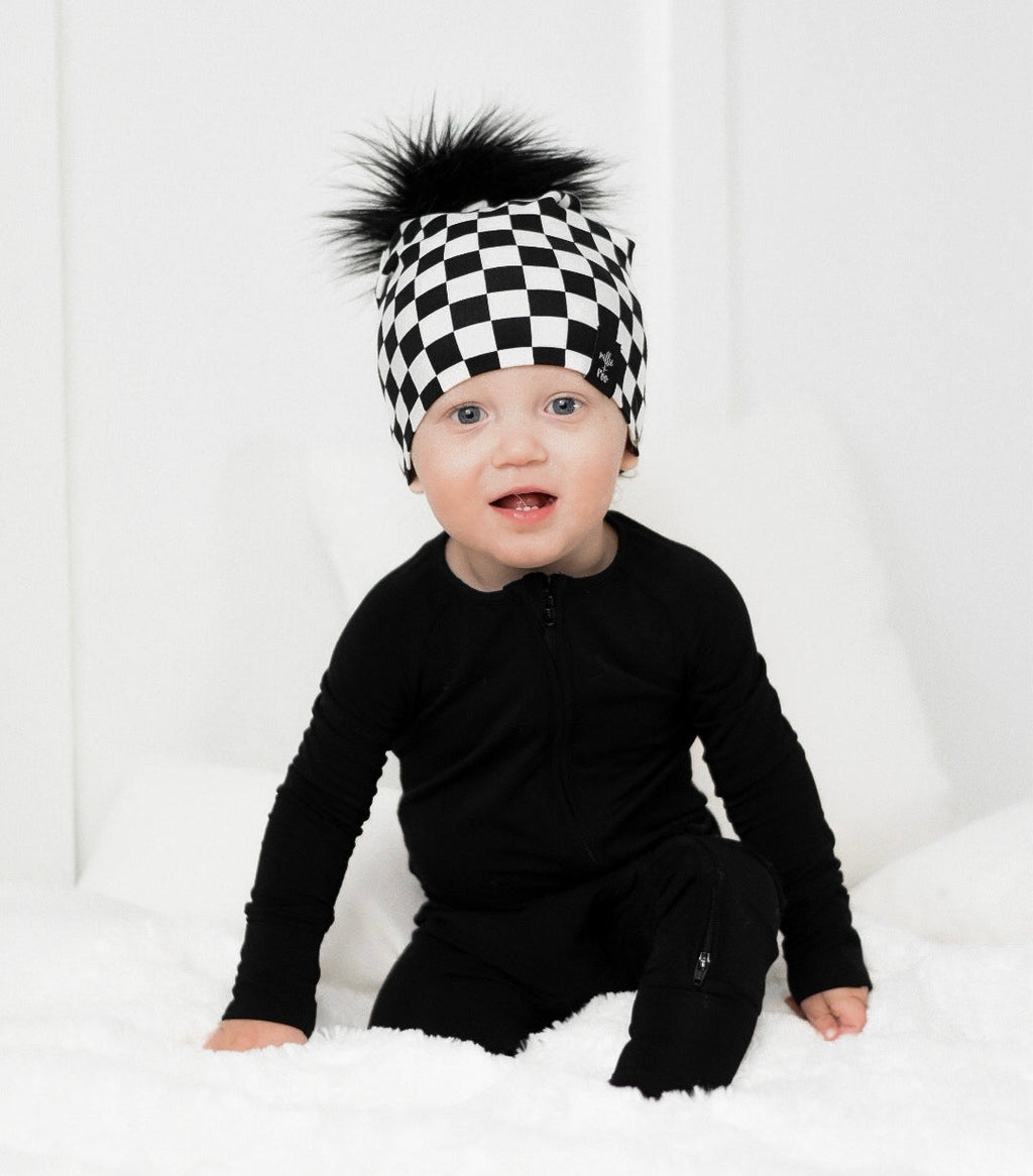 BLACK DREAM ZIPPER ROMPER
