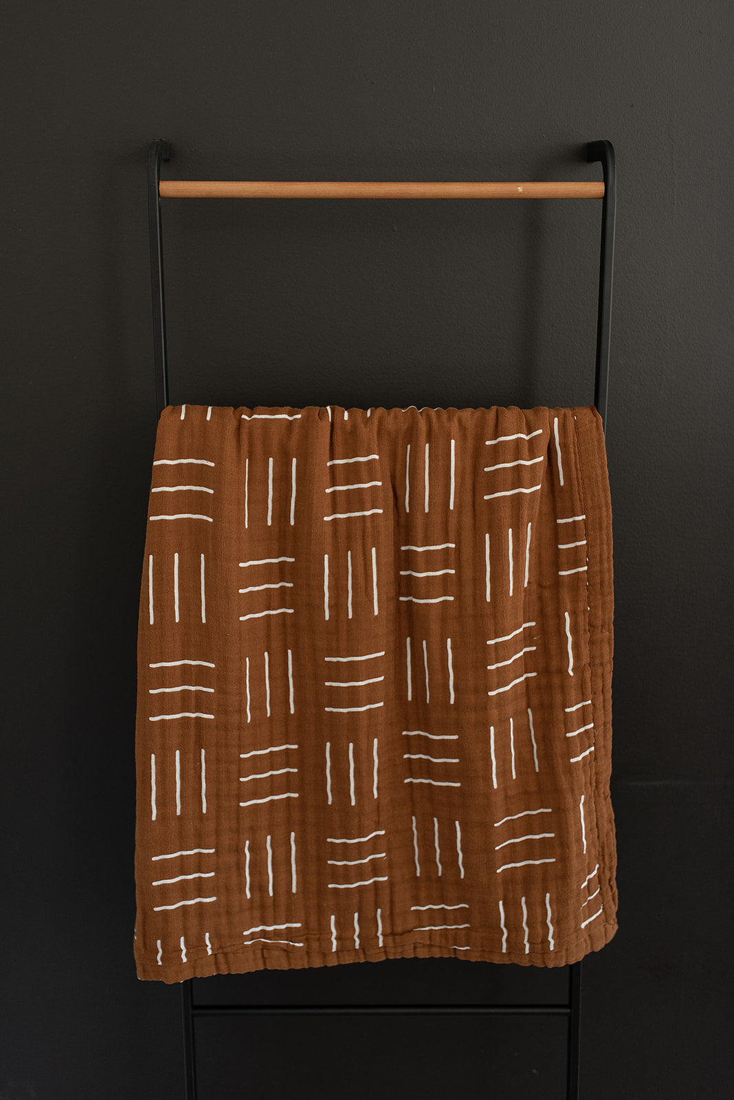 Mustard Mudcloth Muslin Quilt Blanket