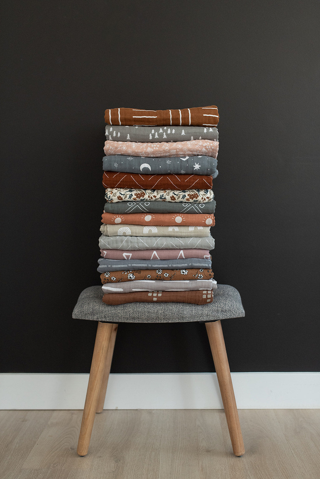 Mustard Mudcloth Muslin Quilt Blanket