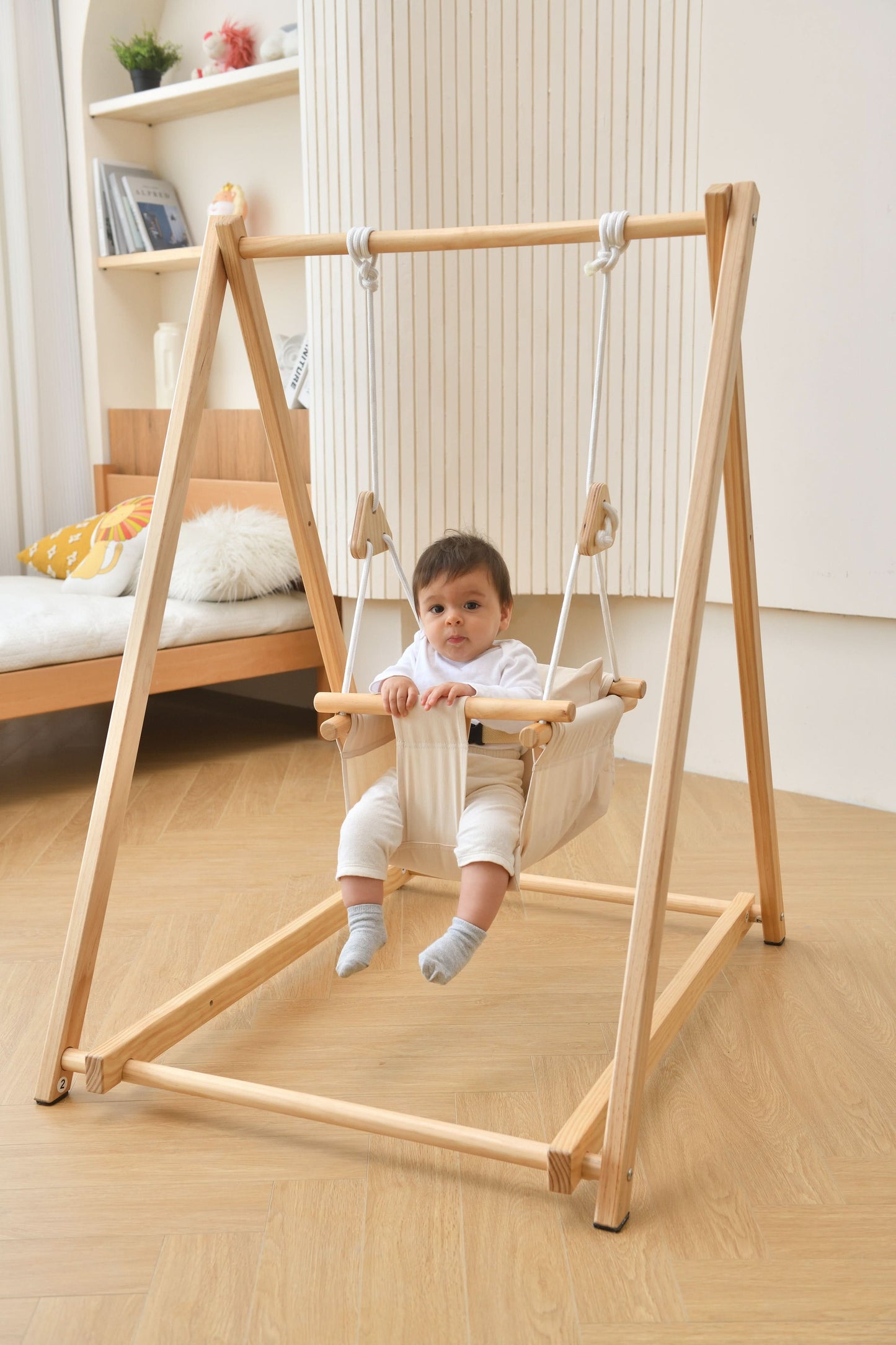 Spruce | Foldable Baby Swing - Blue Wave
