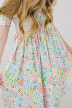 Daffodils S/S Pocket Floral Twirl Dress