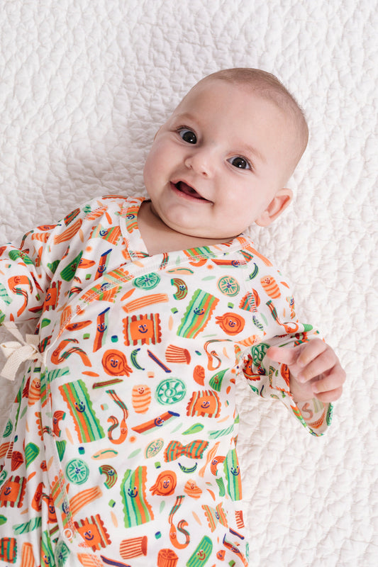 Pasta Festa Baby Kimono Onesie