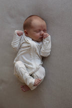 Bamboo Zip Pajamas Floral Romper | Dandelion