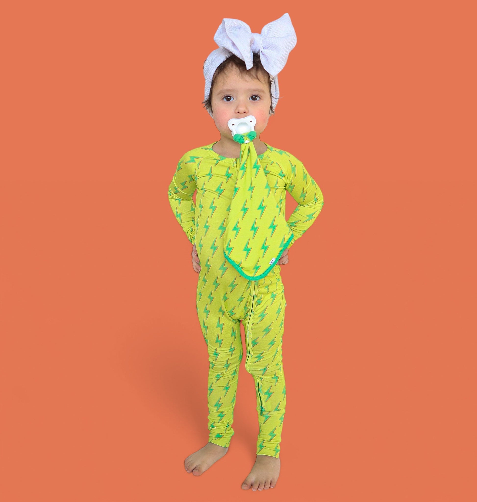 BRIGHT BOLTS DREAM ZIPPER ROMPER