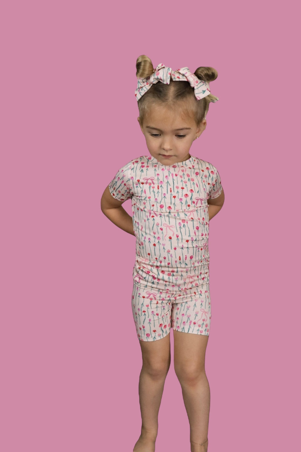 BLOOMS & BOWS FLORAL DREAM SHORT SET