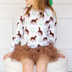 LUCKY Horse Terry Pullover