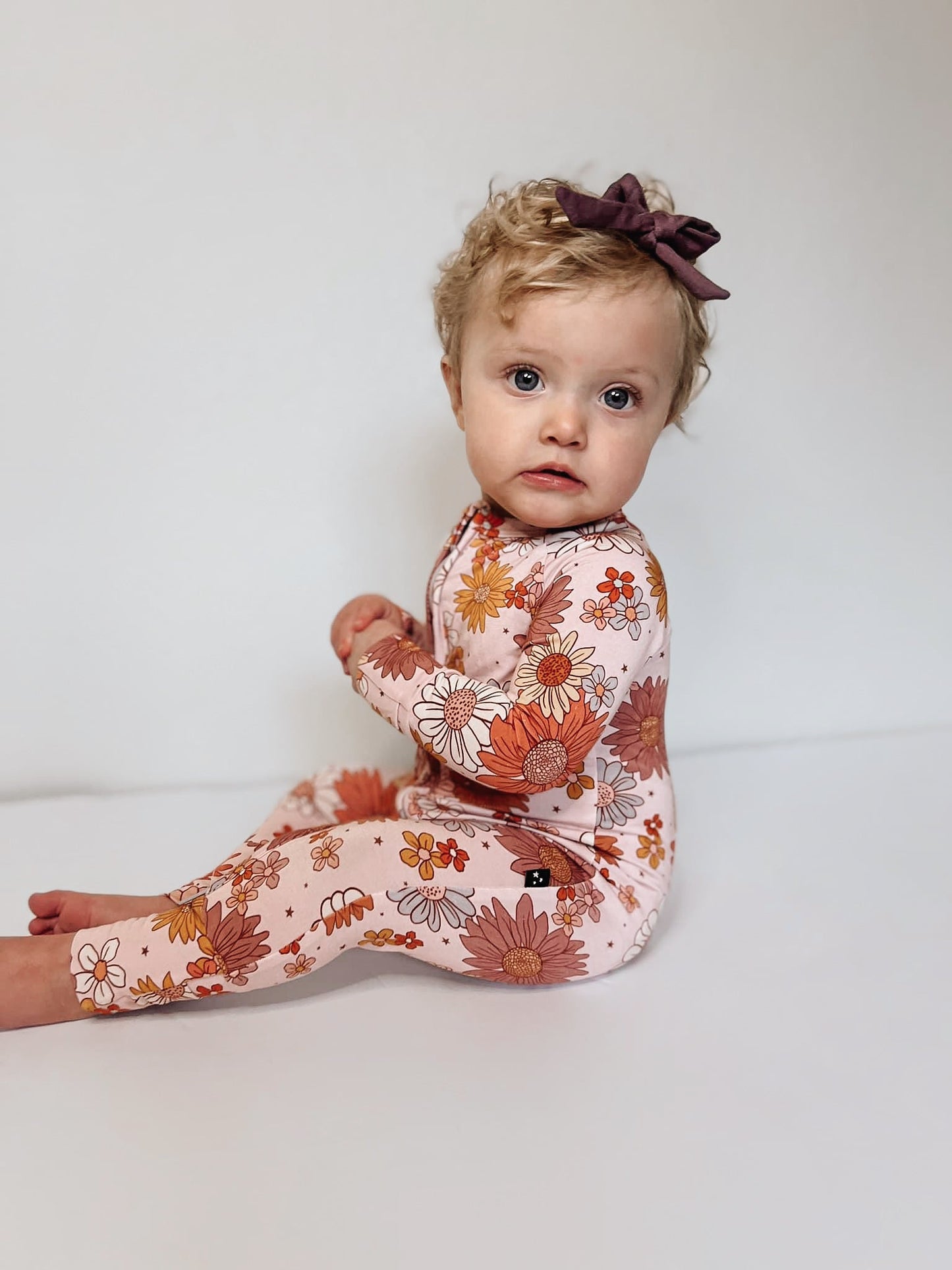 Autumn - Zippy Floral Zipper Romper