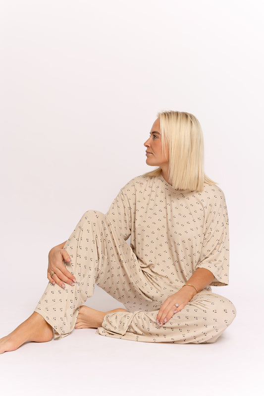 Women's Boxy Tee Lounge Set | Flora