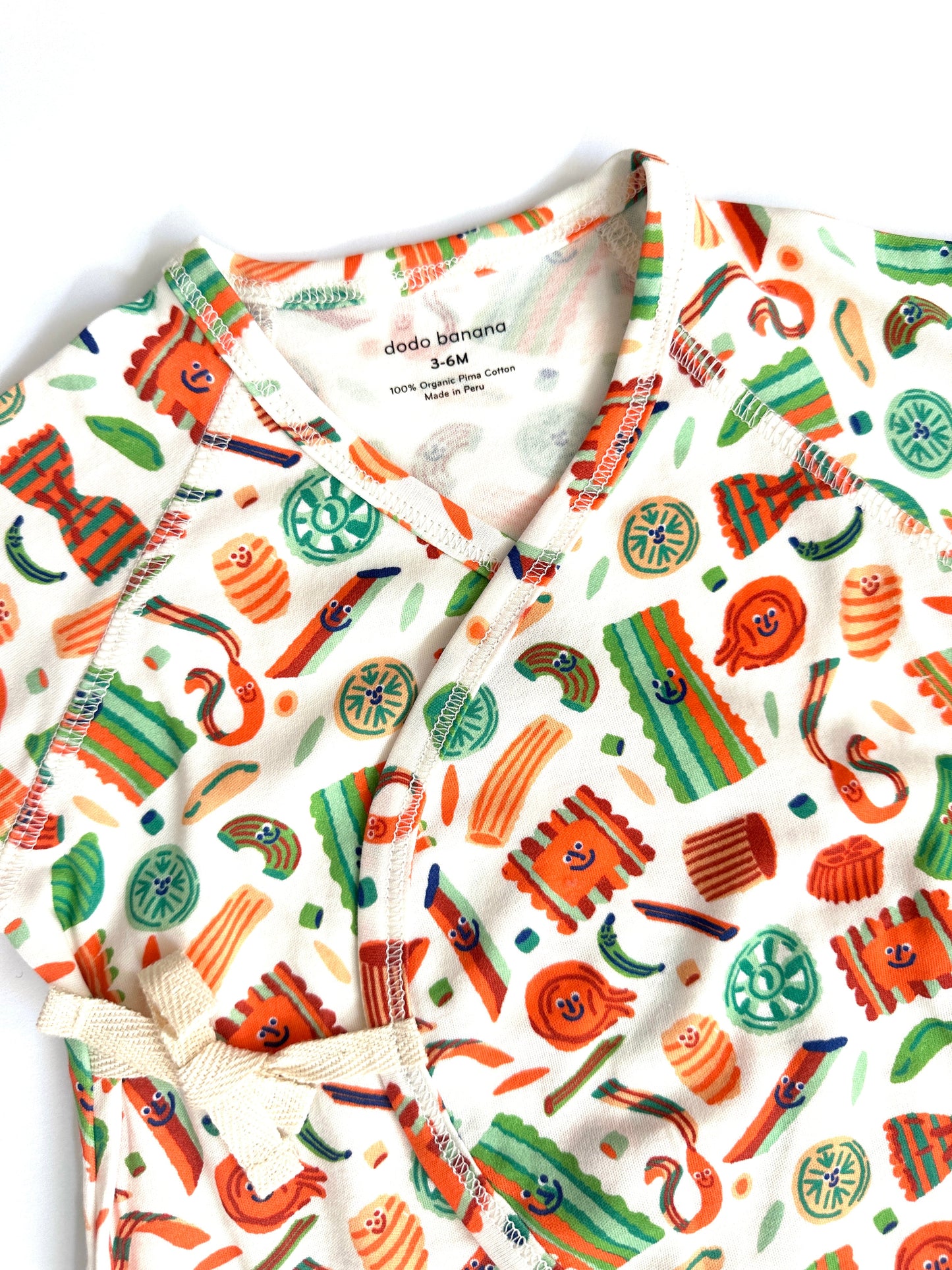 Pasta Festa Baby Kimono Onesie