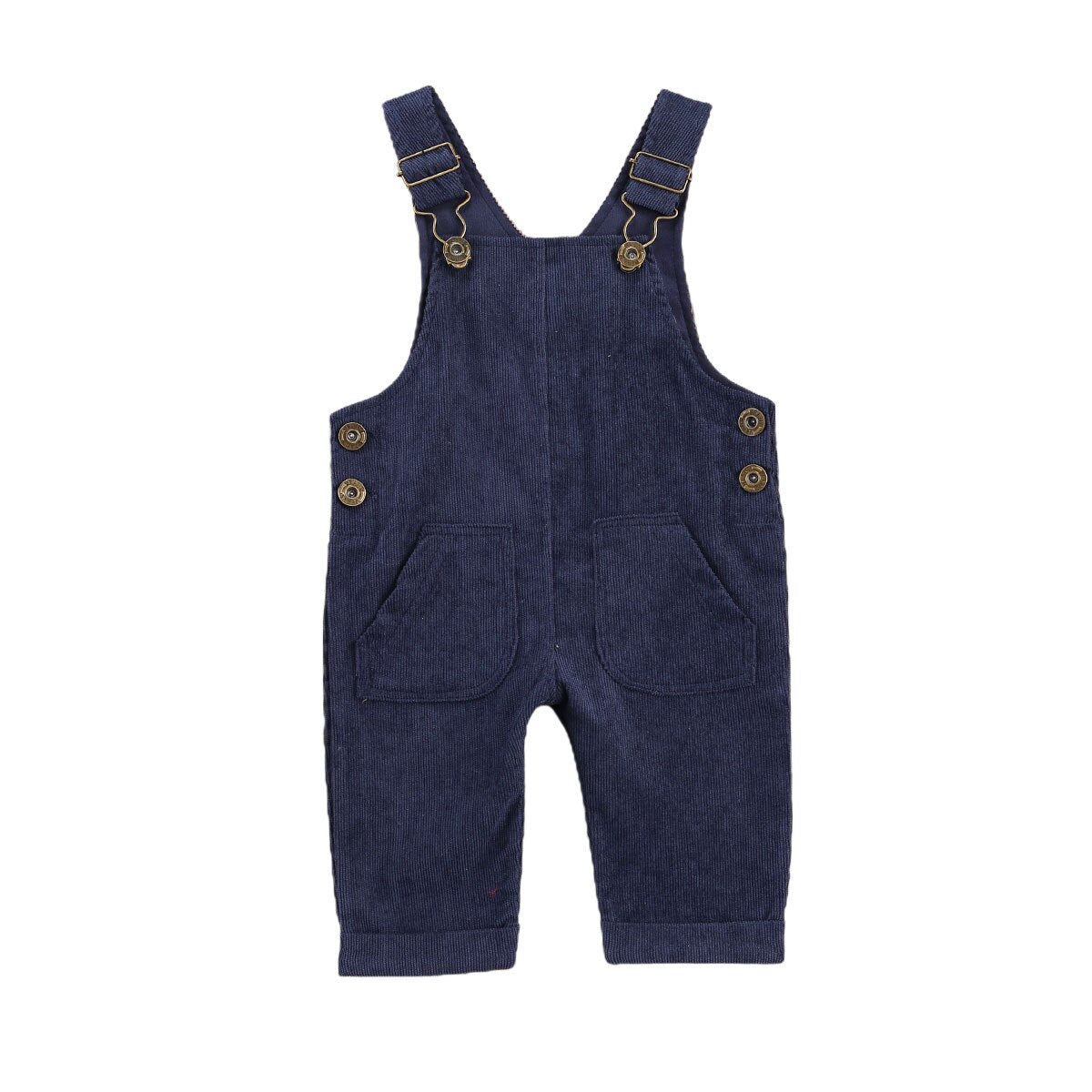 Double Pocket Corduroy Jumpsuit Romper