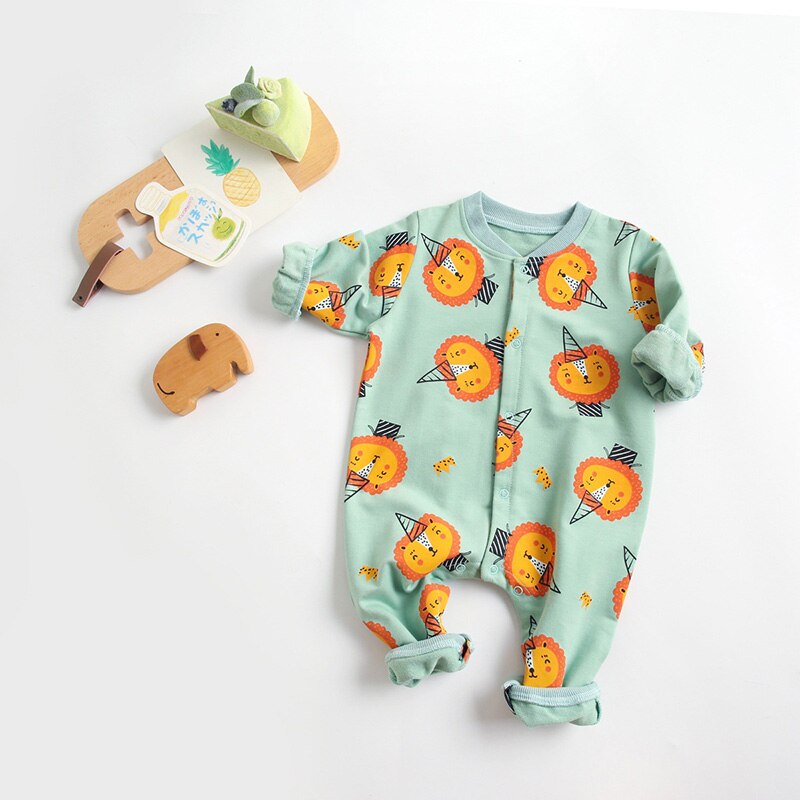 Cartoon Baby Girls Rompers