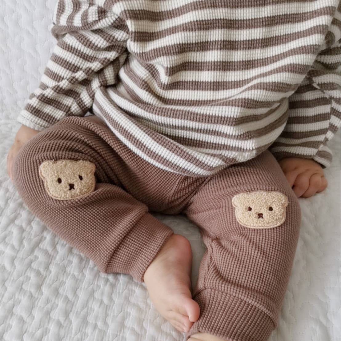 Baby Bear Waffle Leggings