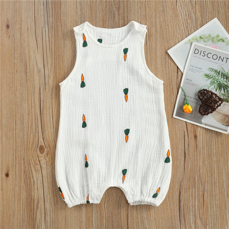 Sleeveless Snap Detail Jumpsuit Romper