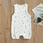 Sleeveless Snap Detail Jumpsuit Romper