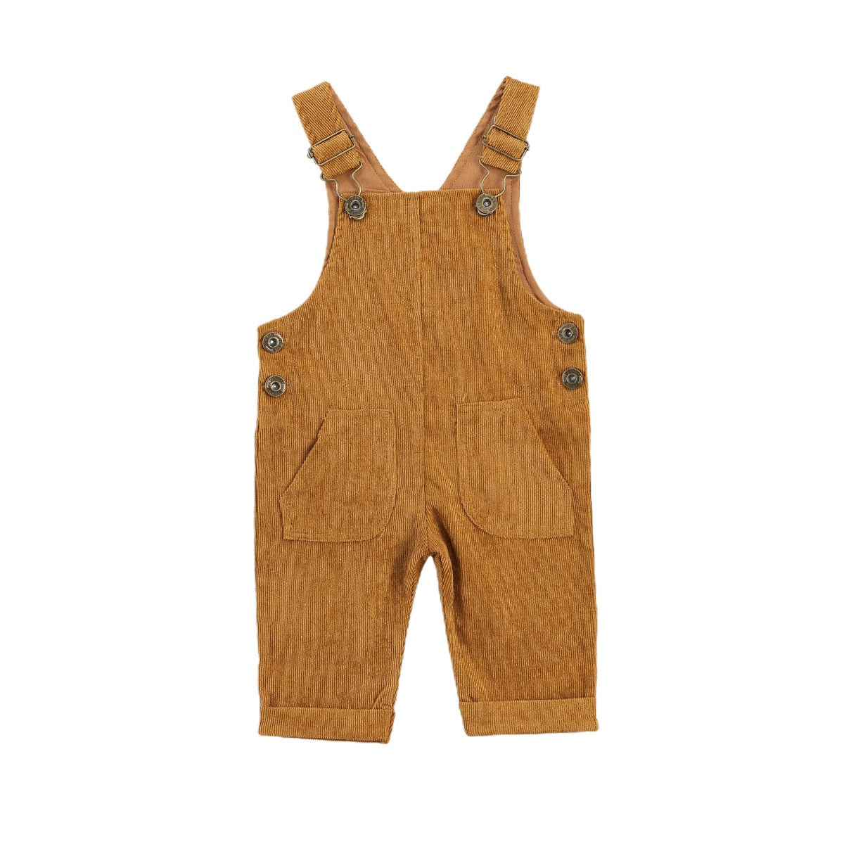 Double Pocket Corduroy Jumpsuit Romper