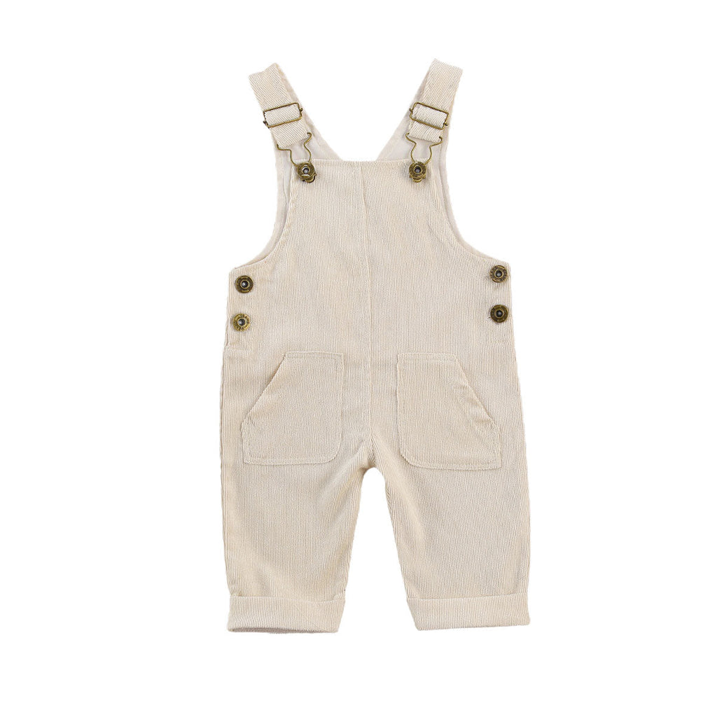 Double Pocket Corduroy Jumpsuit Romper