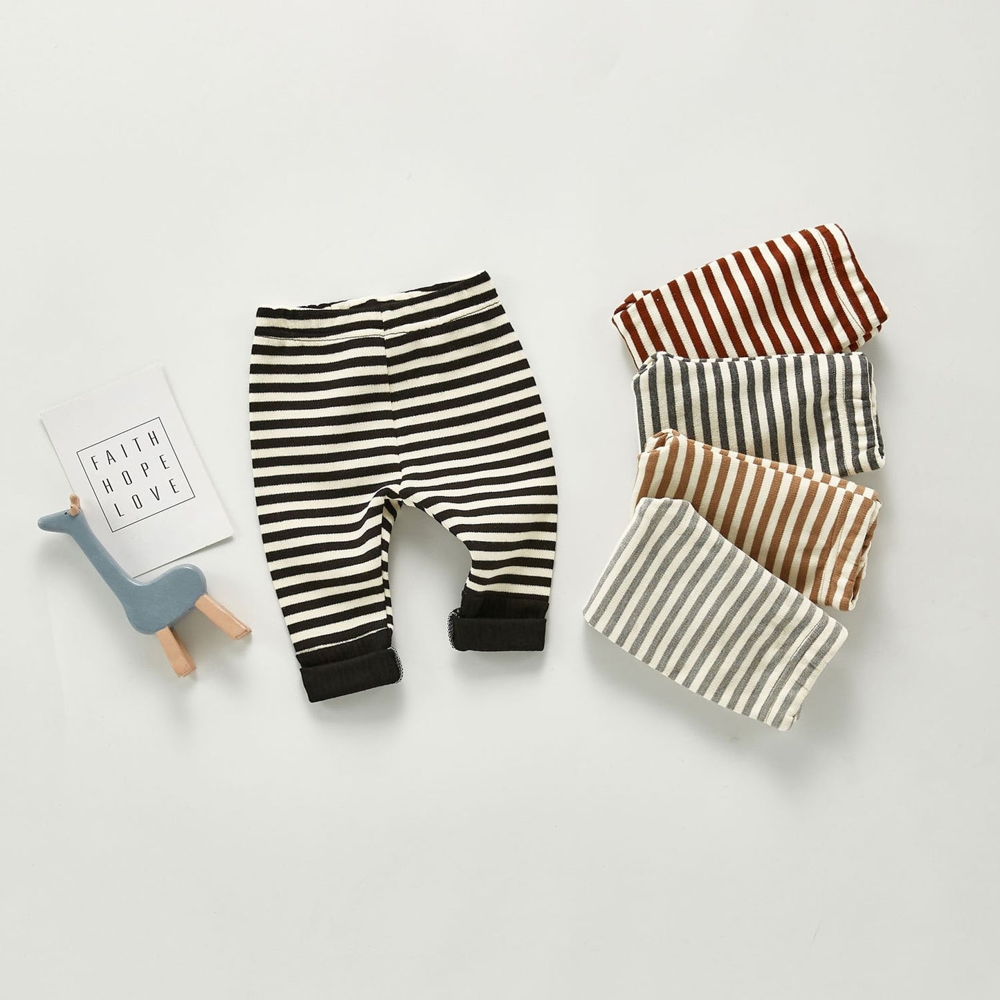 Boys Cotton Stripe Pants