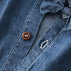 Baby Short Sleeve Denim Rompers