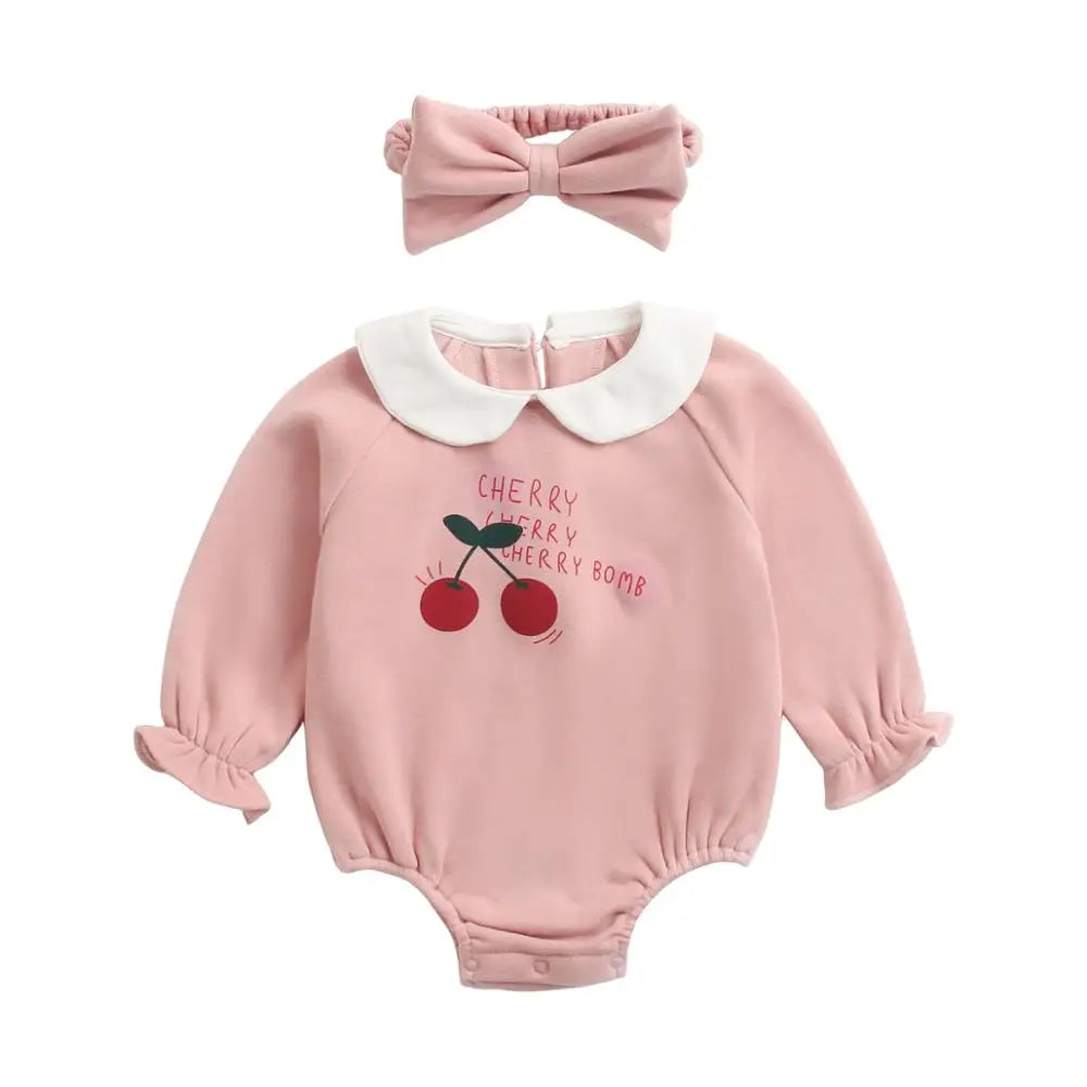 Cherry Bomb Plush Bodysuit Romper