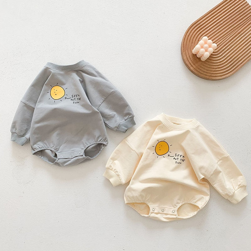 Sun Sketch Long Sleeve Bodysuit Romper