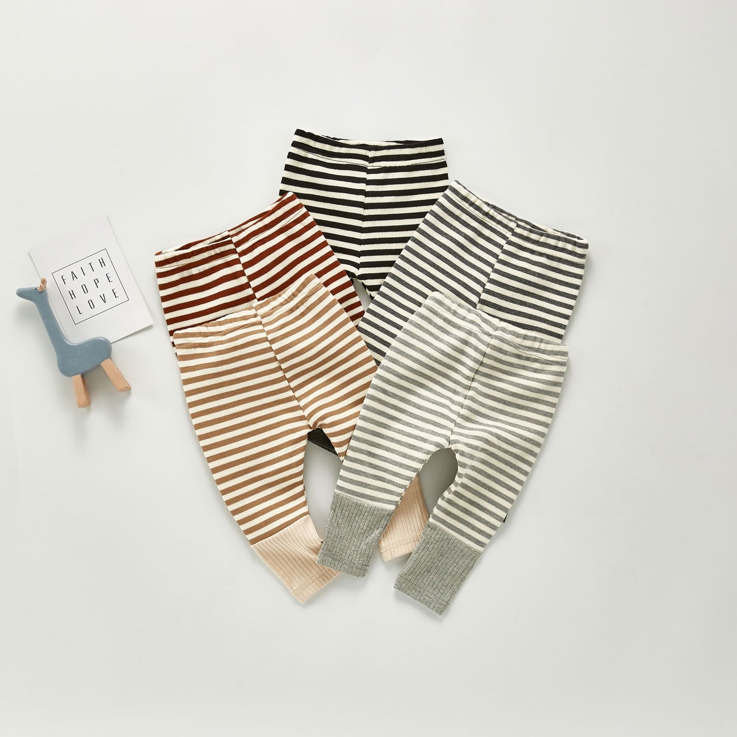 Boys Cotton Stripe Pants