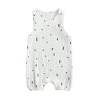 Sleeveless Snap Detail Jumpsuit Romper